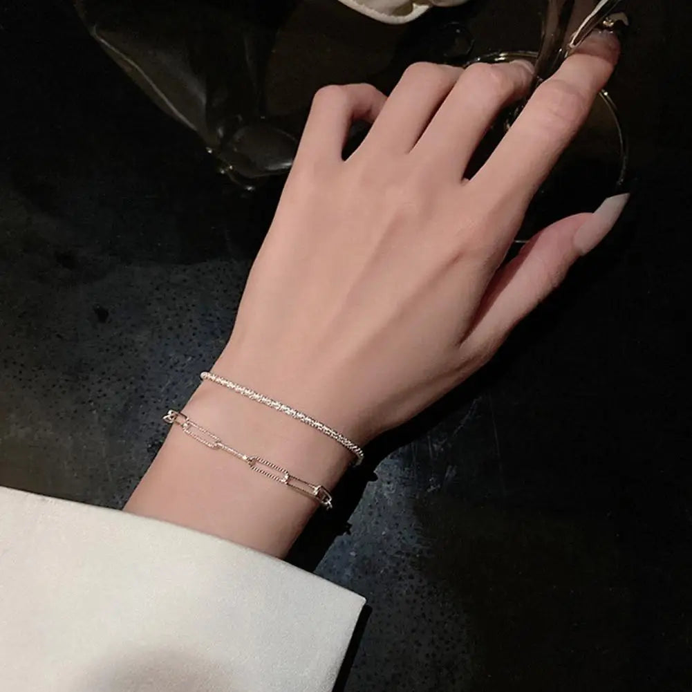 Bracelet chaîne en agent