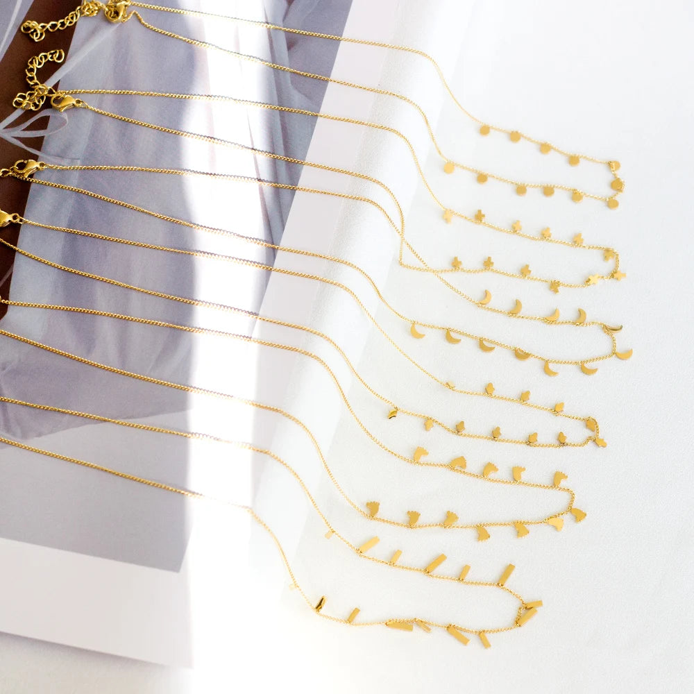 Collier cœur en acier inoxydable
