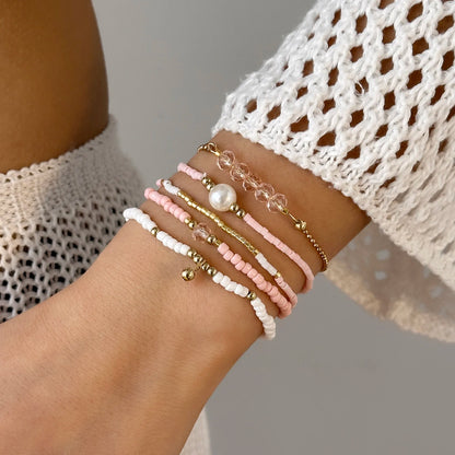 Bracelet chaîne en perle