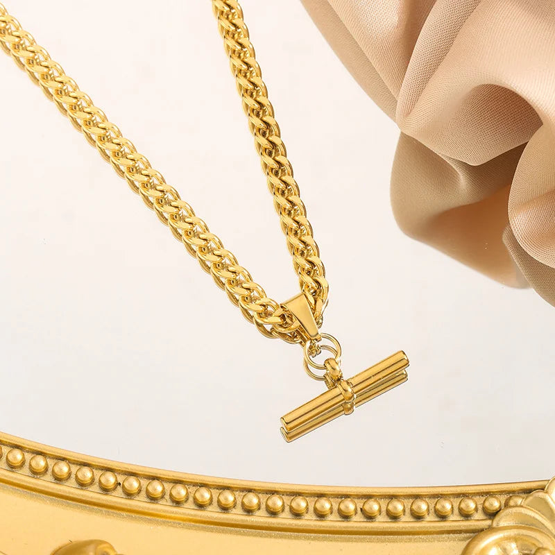 Collier chaîne en plaqué or
