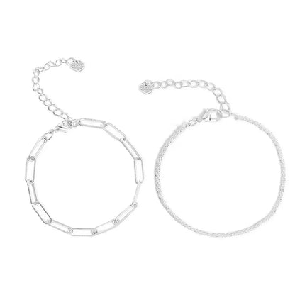 Bracelet chaîne en agent