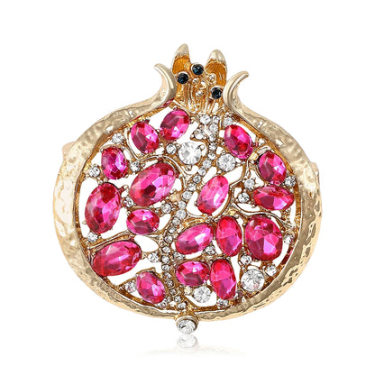 Broche grenade en cristal