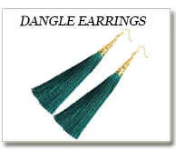 Boucles d'oreilles puces multicolore