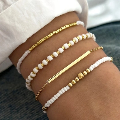Bracelet chaîne en perle