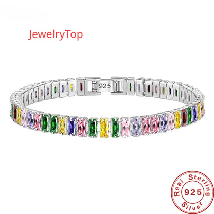Bracelet chaîne en argent 925 raffinée