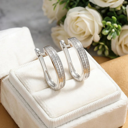 Boucles d'oreilles créoles en argent 925