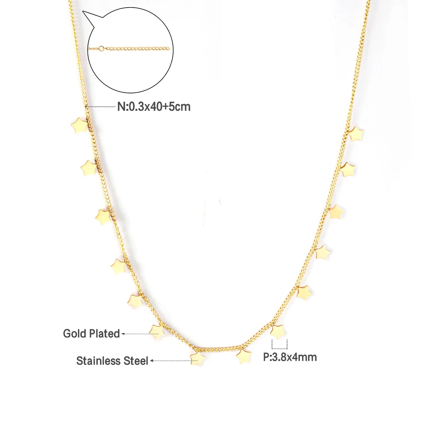 Collier cœur en acier inoxydable