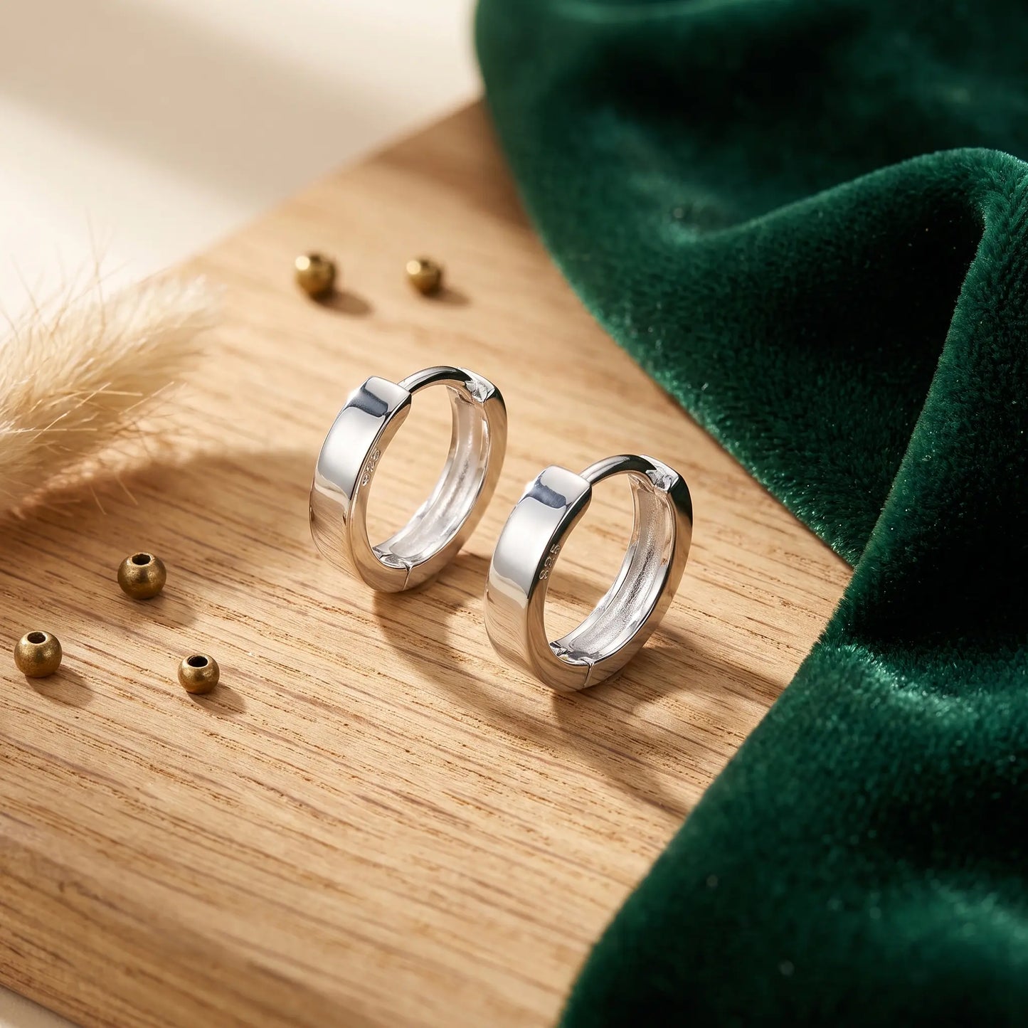 Boucles d'oreilles mini créoles en argent 925