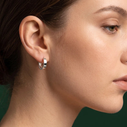 Boucles d'oreilles mini créoles en argent 925